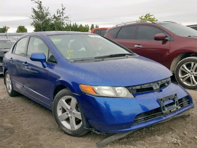 2HGFA16816H030625 - 2006 HONDA CIVIC EX BLUE photo 1