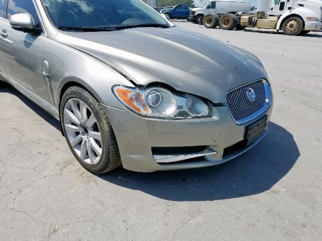 SAJWA0FA2AHR55880 - 2010 JAGUAR XF LUXURY GRAY photo 9