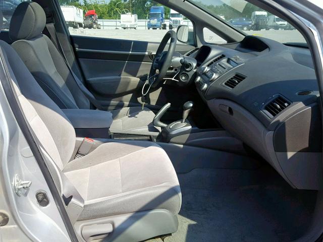 1HGFA16846L127207 - 2006 HONDA CIVIC EX SILVER photo 5