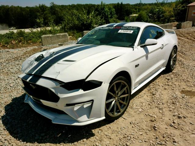 1FA6P8CFXK5102485 - 2019 FORD MUSTANG GT WHITE photo 2