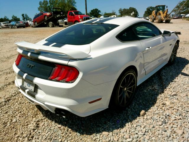 1FA6P8CFXK5102485 - 2019 FORD MUSTANG GT WHITE photo 4