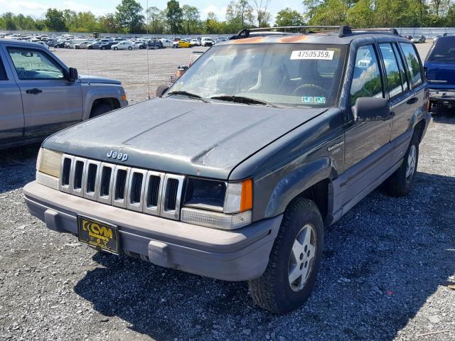 1J4GZ58S9RC328000 - 1994 JEEP GRAND CHER GREEN photo 2