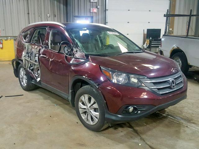 5J6RM4H72EL045414 - 2014 HONDA CR-V EXL PURPLE photo 1