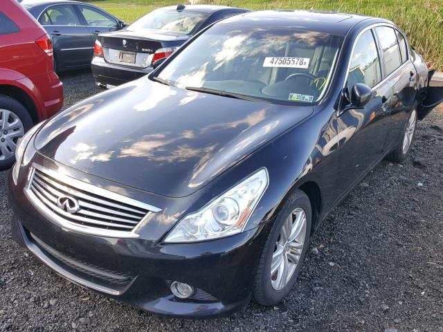 JN1CV6AR6DM758022 - 2013 INFINITI G37 BLACK photo 2