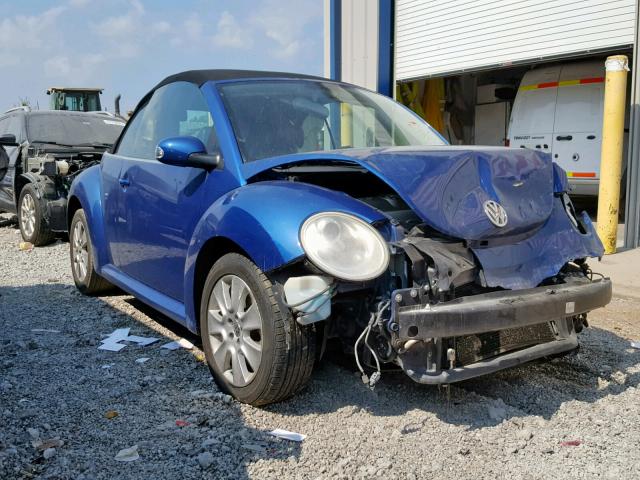 3VWPF31Y28M404586 - 2008 VOLKSWAGEN NEW BEETLE ლურჯი ფოტო 1