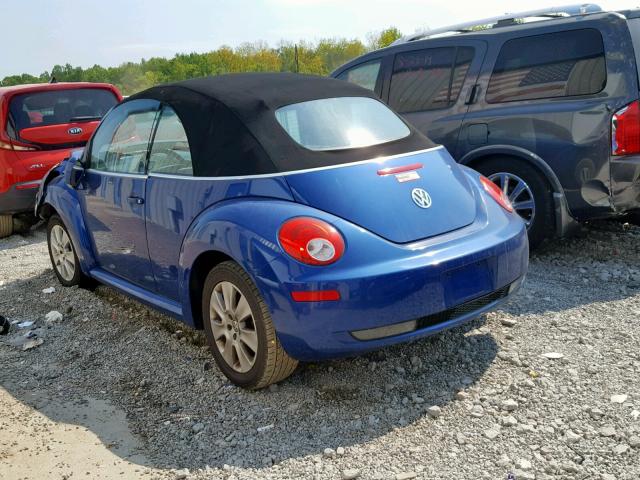 3VWPF31Y28M404586 - 2008 VOLKSWAGEN NEW BEETLE ლურჯი ფოტო 3