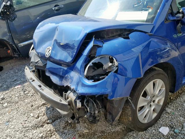 3VWPF31Y28M404586 - 2008 VOLKSWAGEN NEW BEETLE ლურჯი ფოტო 9