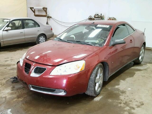 1G2ZH361X84266880 - 2008 PONTIAC G6 GT MAROON photo 2