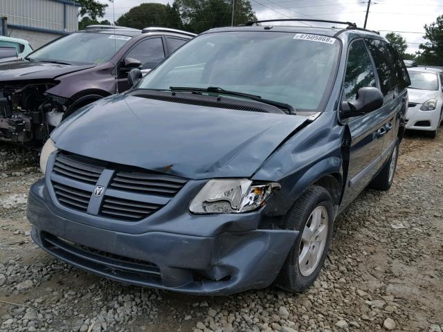 1D4GP45R57B109192 - 2007 DODGE CARAVAN SX GRAY photo 2