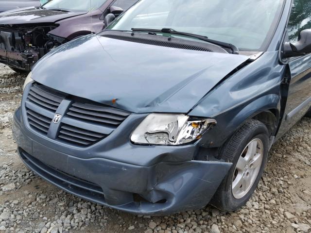 1D4GP45R57B109192 - 2007 DODGE CARAVAN SX GRAY photo 9