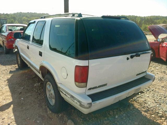 1GNDT13W5T2259405 - 1996 CHEVROLET BLAZER WHITE photo 3