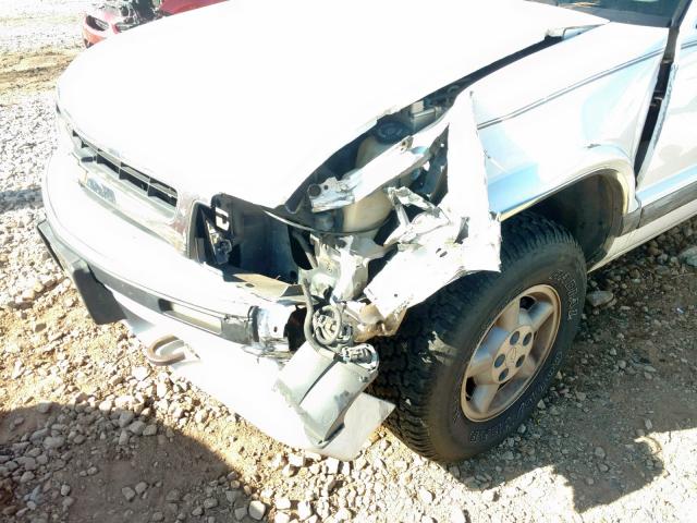 1GNDT13W5T2259405 - 1996 CHEVROLET BLAZER WHITE photo 9