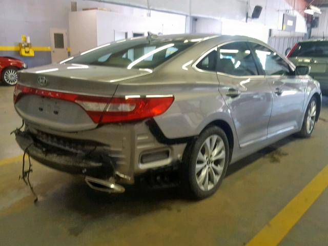 KMHFG4JG3DA226747 - 2013 HYUNDAI AZERA SILVER photo 4