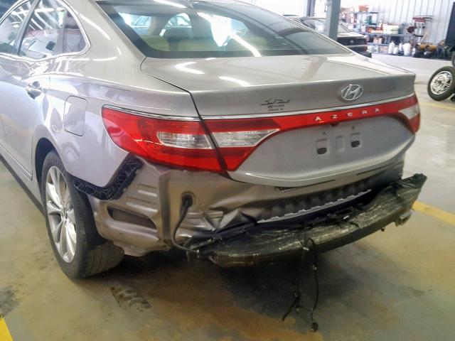 KMHFG4JG3DA226747 - 2013 HYUNDAI AZERA SILVER photo 9