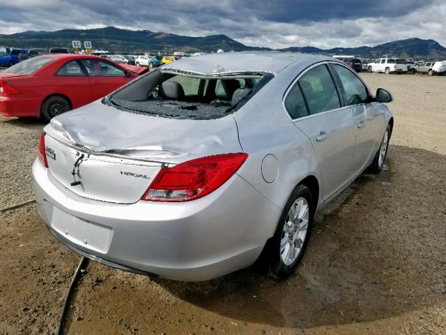 2G4GR5ER3C9174952 - 2012 BUICK REGAL SILVER photo 4