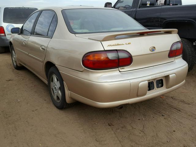 1G1NE52J82M538718 - 2002 CHEVROLET MALIBU LS Бежевый фото 3