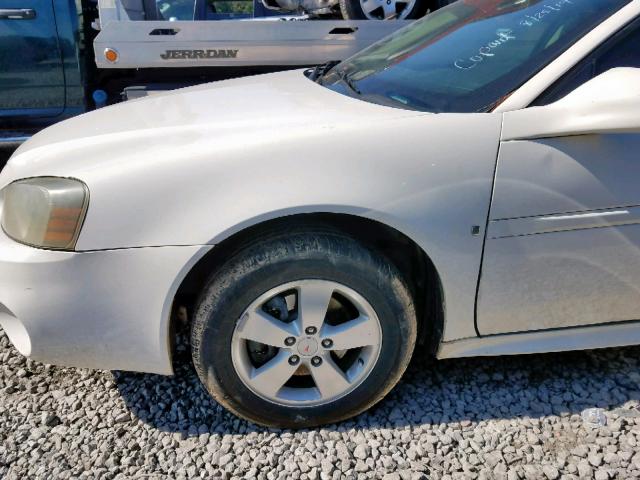 2G2WP552281124644 - 2008 PONTIAC GRAND PRIX WHITE photo 10