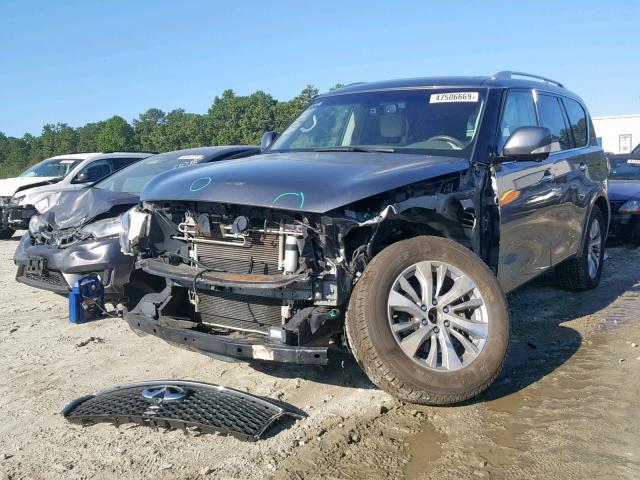 JN8AZ2NF6H9642396 - 2017 INFINITI QX80 BASE GRAY photo 2