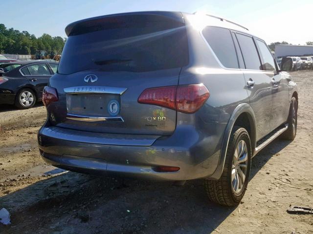 JN8AZ2NF6H9642396 - 2017 INFINITI QX80 BASE GRAY photo 4