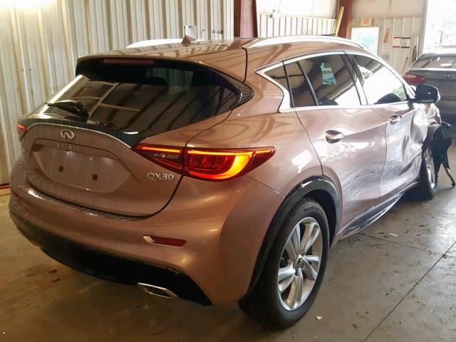 SJKCH5CP4JA040182 - 2018 INFINITI QX30 BASE PINK photo 4