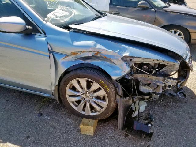 1HGCP2F86CA109712 - 2012 HONDA ACCORD EXL BLUE photo 9