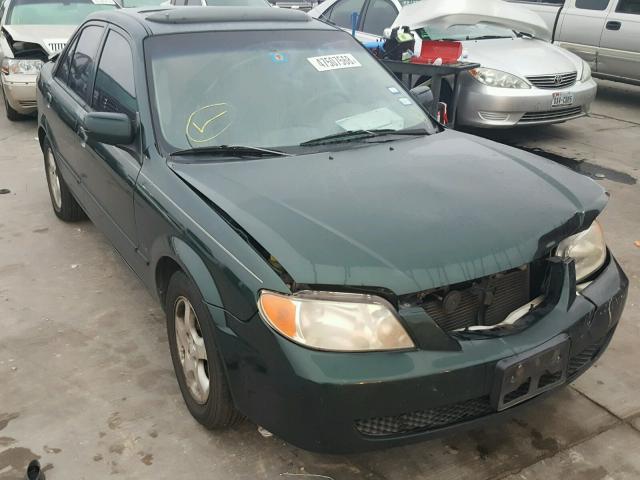 JM1BJ225221582562 - 2002 MAZDA PROTEGE DX GREEN photo 1