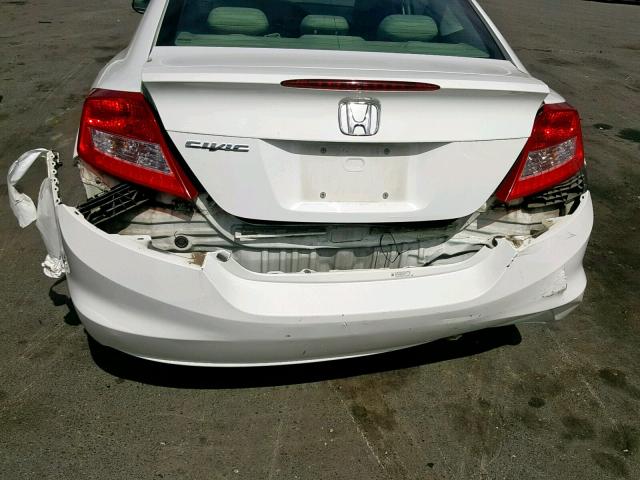 2HGFG3B10CH535697 - 2012 HONDA CIVIC EXL 白色 照片 9