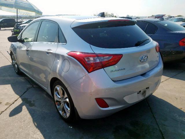 KMHD35LEXDU016973 - 2013 HYUNDAI ELANTRA GT SILVER photo 3