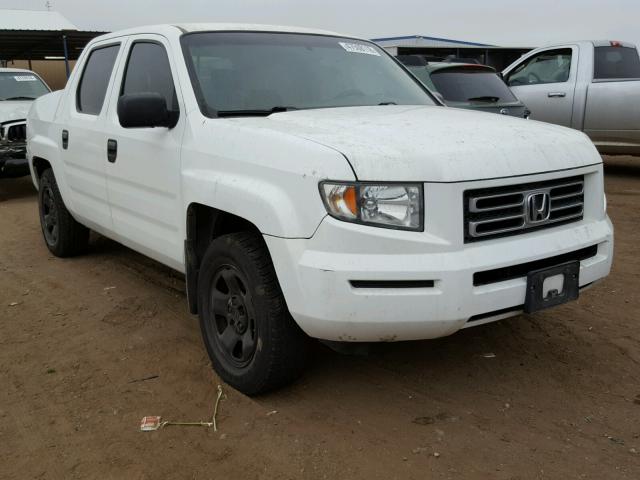 2HJYK16256H538849 - 2006 HONDA RIDGELINE WHITE photo 1