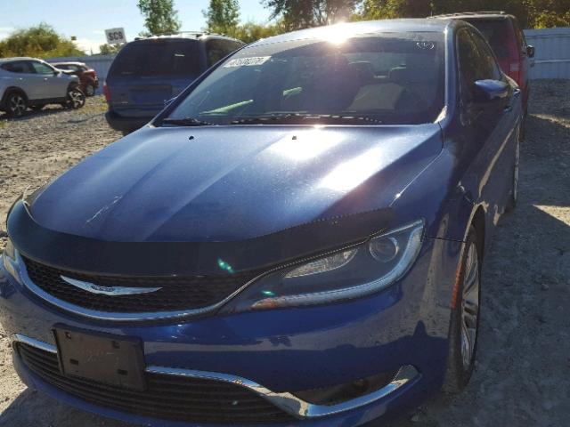 1C3CCCABXFN584297 - 2015 CHRYSLER 200 LIMITE BLUE photo 2