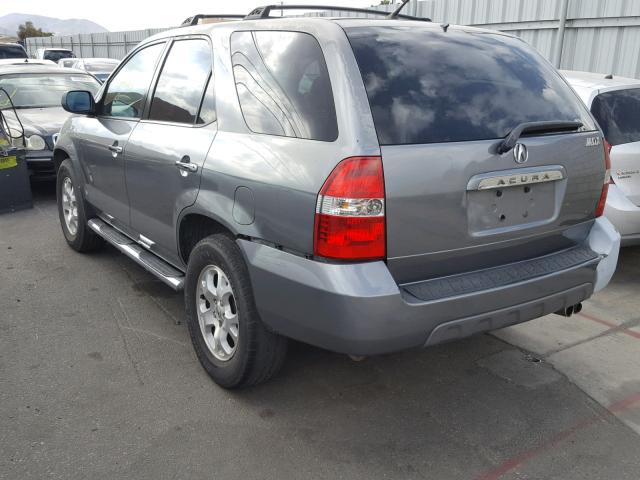 2HNYD18661H531457 - 2001 ACURA MDX TOURIN GRAY photo 3