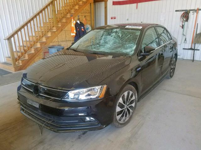 3VW637AJ0GM233902 - 2016 VOLKSWAGEN JETTA HYBR BLACK photo 2