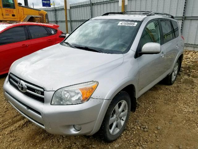 JTMBK31V476027854 - 2007 TOYOTA RAV4 LIMIT SILVER photo 2