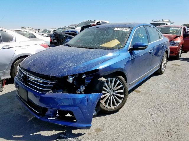 1VWBT7A37GC031933 - 2016 VOLKSWAGEN PASSAT SE BLUE photo 2