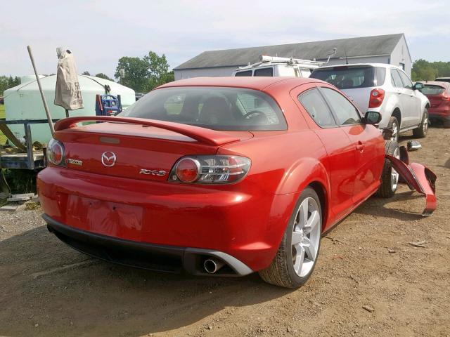 JM1FE173X70212271 - 2007 MAZDA RX8 RED photo 4