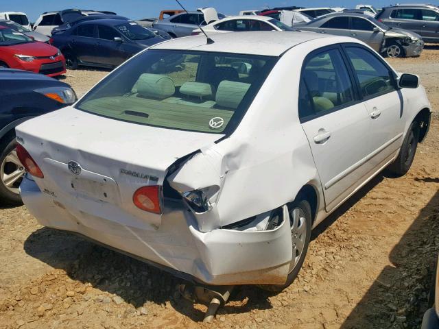 2T1BR32E77C783536 - 2007 TOYOTA COROLLA SE WHITE photo 4