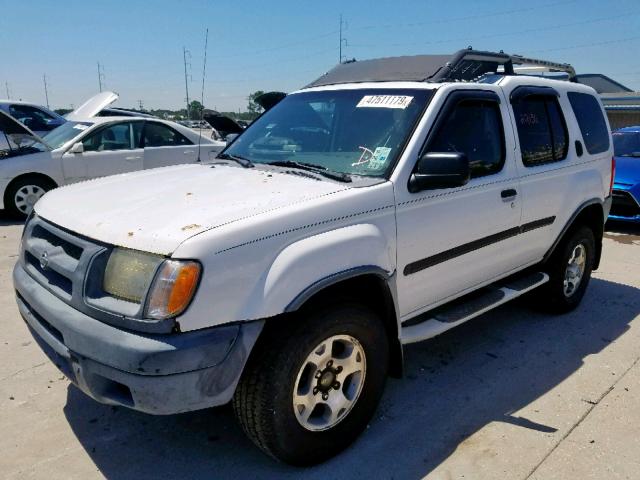 5N1ED28T71C576622 - 2001 NISSAN XTERRA XE WHITE photo 2