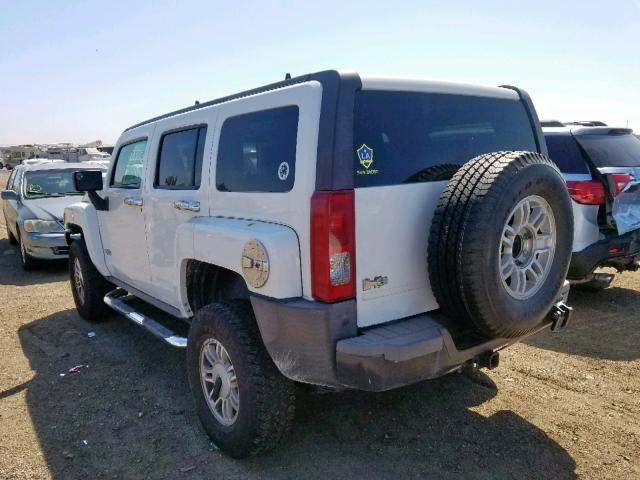 5GTDN136568129427 - 2006 HUMMER H3 WHITE photo 3