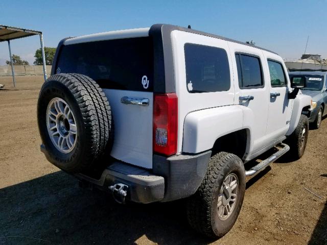 5GTDN136568129427 - 2006 HUMMER H3 WHITE photo 4