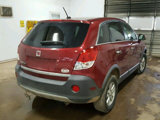 3GSCL33PX8S658867 - 2008 SATURN VUE XE RED photo 4