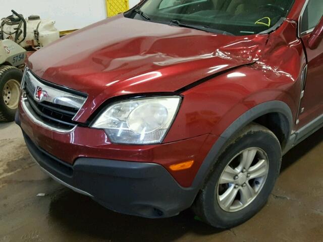 3GSCL33PX8S658867 - 2008 SATURN VUE XE RED photo 9