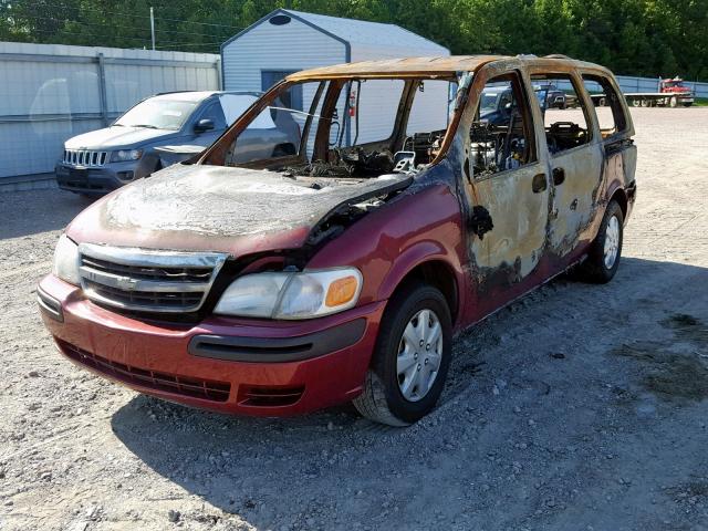 1GNDX03E04D108208 - 2004 CHEVROLET VENTURE RED photo 2