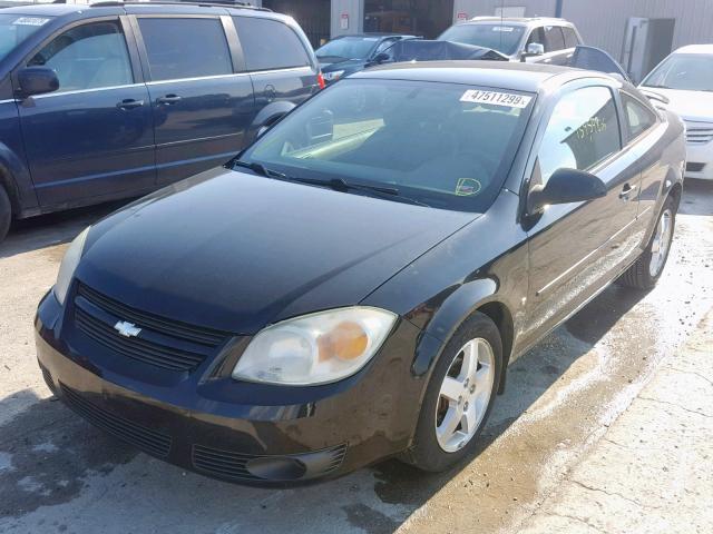 1G1AL15F367813307 - 2006 CHEVROLET COBALT LT BLACK photo 2