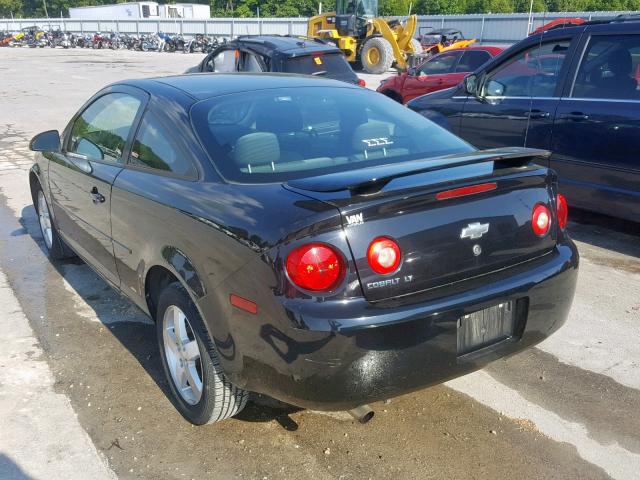 1G1AL15F367813307 - 2006 CHEVROLET COBALT LT BLACK photo 3