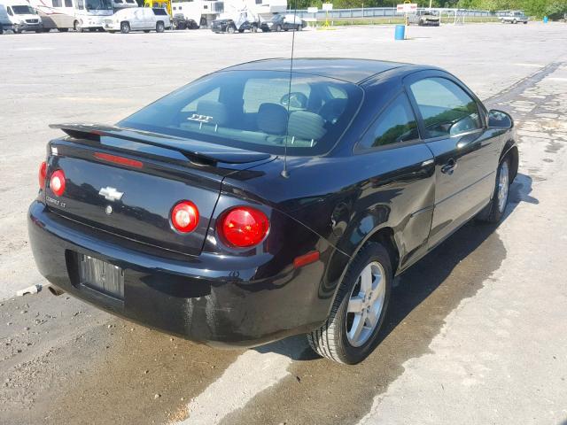 1G1AL15F367813307 - 2006 CHEVROLET COBALT LT BLACK photo 4