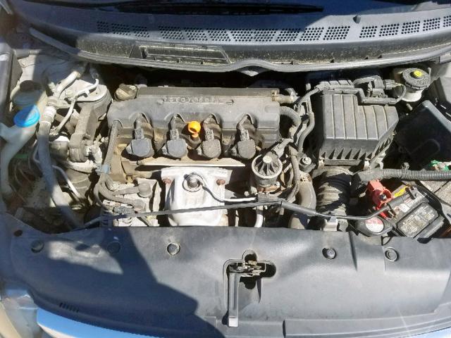 1HGFA16828L040764 - 2008 HONDA CIVIC EX SILVER photo 7