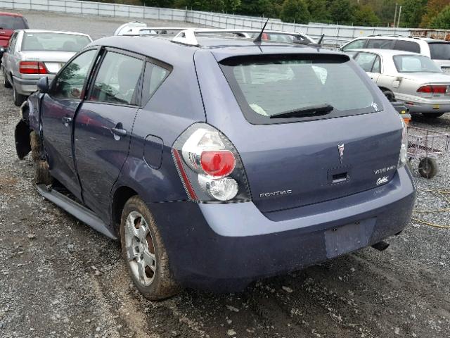 5Y2SM67049Z432699 - 2009 PONTIAC VIBE BLUE photo 3