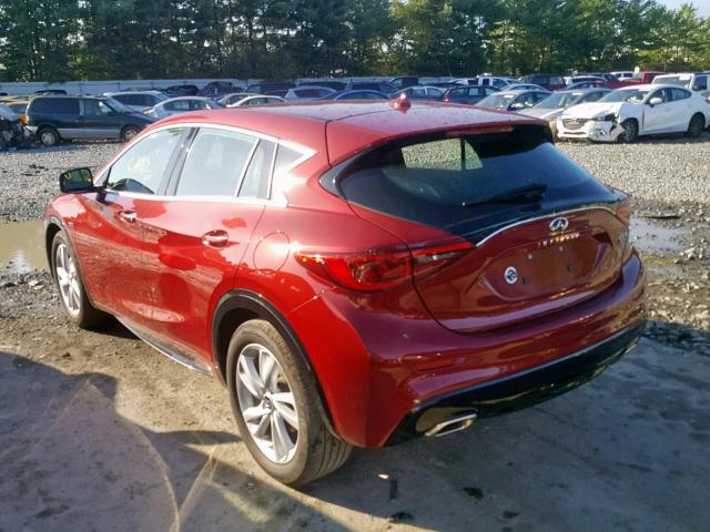 SJKCH5CP5JA005795 - 2018 INFINITI QX30 BASE RED photo 3