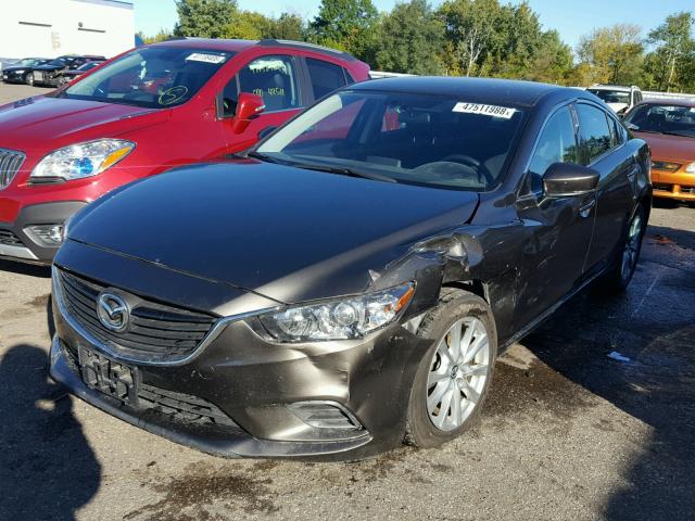 JM1GL1U53H1101296 - 2017 MAZDA 6 SPORT BROWN photo 2