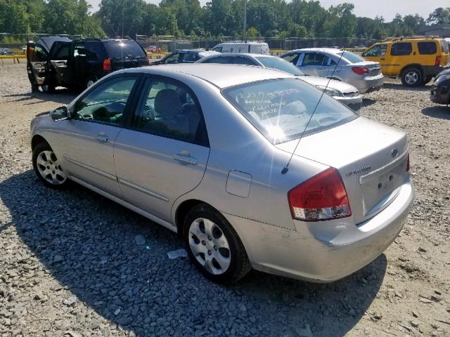 KNAFE222595619549 - 2009 KIA SPECTRA EX SILVER photo 3